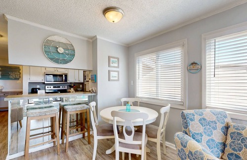 Ocean Drive Condo | Ocean-view condo, 1 block from beach with enclosed balcony & pool