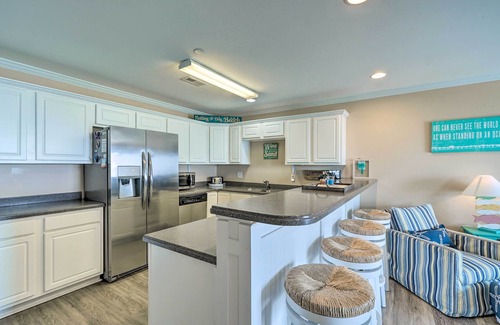 Long Beach Condo | Ocean-View Oak Island Condo, 1 Block to Beach!