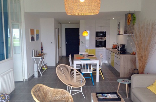 Biscarrosse Plage Apartment | Ocean View Terrace Apartment 4 people