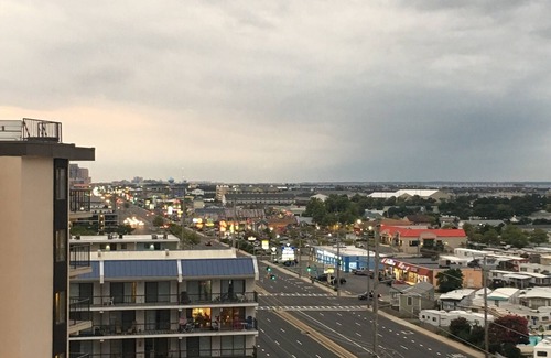 North Ocean City Condo | Ocean View Top Floor, Pool Elevator, steps to the beach Full kitchen, sleeps 4.