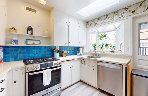 Country Club House | Ocean-View Village Getaway: Huge Fenced Yard with Deck, Firepit & Grill