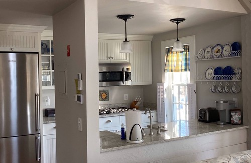 Mashpee Condo | OCEAN VIEWS & A/C in cozy condo w/upscale finishes!- STEPS TO PRIVATE BEACH