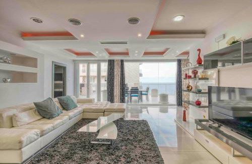 Tower Road Apartment | Oceanfront 3BR Penthouse Luxury & Views in Sliema