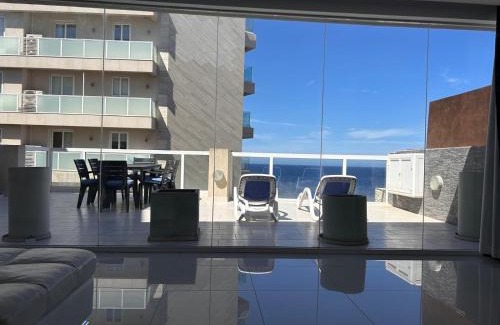 Tower Road Apartment | Oceanfront 3BR Penthouse Luxury & Views in Sliema