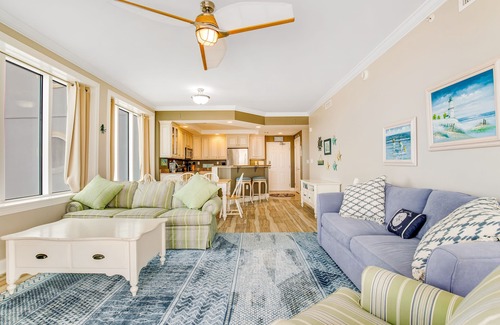 Ocean City House | Oceanfront Condo w/Central A/C, WiFi, Shared Pool, Ocean View, Gas Fireplace