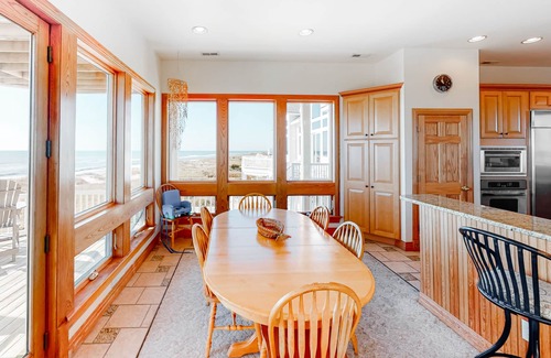 Hatteras House | Oceanfront, dog-friendly house with private pool, hot tub, & central AC