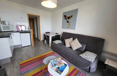 Les Sables d'Olonne Apartment | Oceanfront 1BR Apartment with Balcony, Near Beach & Market