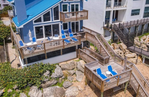 Bethune Beach House | Oceanfront home on quiet beach! Four levels of sun decks! 6847S