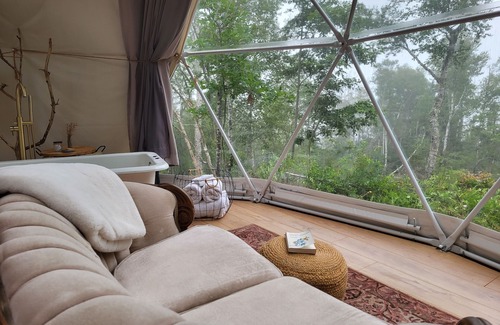Ragged Island Cottage | Oceanfront Luxury Forest Shore Dome - Rocky Shores