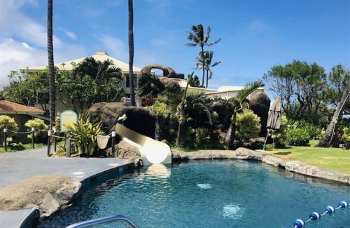 Hanamaulu Condo | Oceanfront Resort steps to pool/beach via your lanai, 4 Beautiful Pools