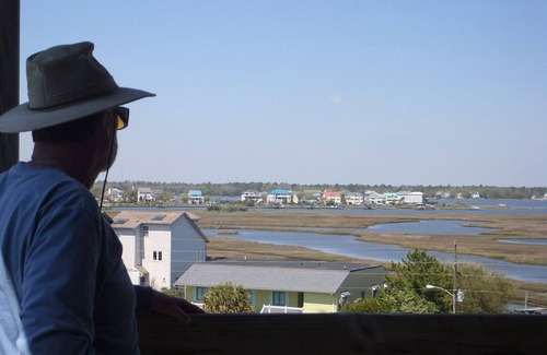 Sneads Ferry Condo | Oceanfront Sunrises, Soundside Sunsets, Dolphins & More from your deck