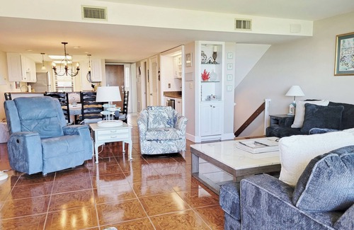 Litchfield by the Sea Condo | Oceanfront townhouse-style condo, 2 king beds, balcony, patio, pool, elevator