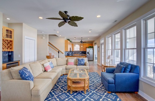 North Topsail Beach House | Oceanfront home with beach access, a hot tub, washer/dryer & central AC