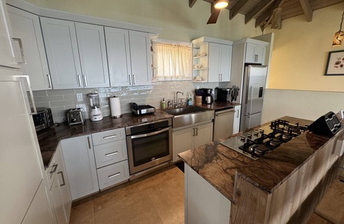 Kingshill Villa | Oceanfront villa with outstanding views, salt-water plunge pool, wifi and AC.