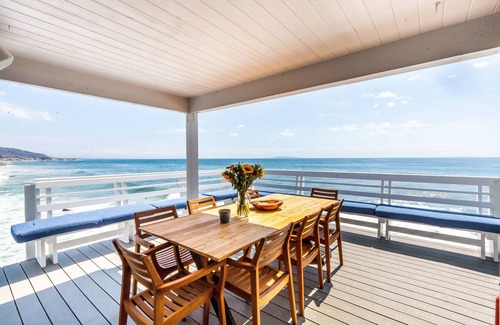 Eastern Malibu House | Oceanfront w/Heated Pool & Hot Tub, Parking, Private Beach Stairs, Fully Stocked