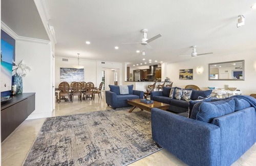 Rock Harbor Condo | Oceanview 4BR/3BA Mariner's Club Villa 126 with Oasis Pool, Marina, Game Room & More