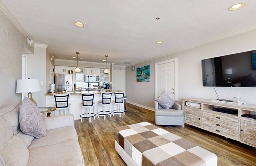 Galveston Condo | Oceanview condo with pools, hot tubs, sauna, and two balconies