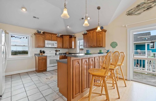Rodanthe House | Oceanview Dog Friendly with Private Pool, Hot Tub, Elevator, Game Room, Theater