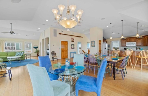 Rodanthe House | Oceanview Dog Friendly with Private Pool, Hot Tub, Elevator, Game Room, Theater