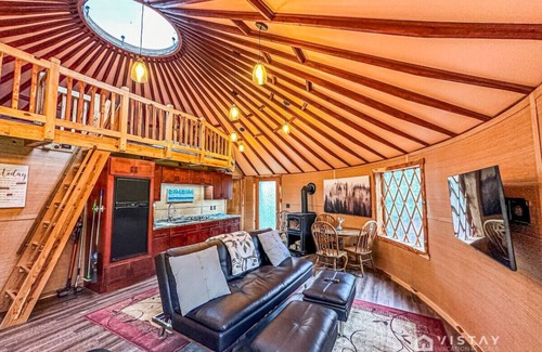 Duck Creek Village RV Rental | Off-Grid Yurt at Angel Valley Ranch