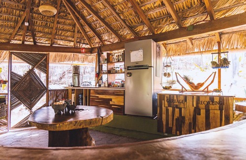 El Cacalote House | OffGrid SuperAbode Domes In Front of the Ocean with Pool near Roca Blanca