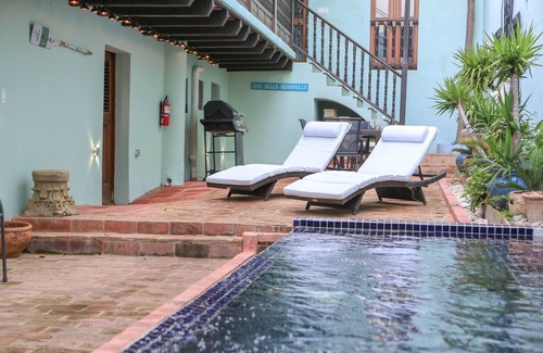 San Francisco House | Old San Juan Pool House with Underground Jacuzzi Grotto