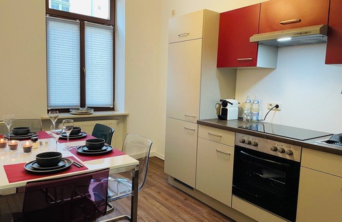Pirna Apartment | Old Town Apartment Pirna 4 persons Kitchen Netflix Top Location