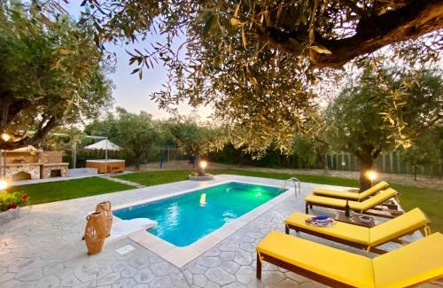 Afandou Villa | Olive Sense Villa with jacuzzi and sauna