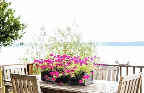 Clam River Cottage | ON TORCH LAKE! Fall Colors are beautiful reflection off of Torch Lake