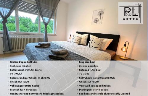 Rheydt Apartment | One Bed and One Sofa Bed, Self Check in, Invoice