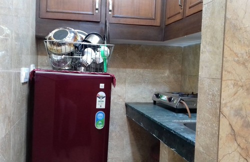 Lajpat Nagar House | One bedroom apartment with attached kitchen and washroom along with fridge