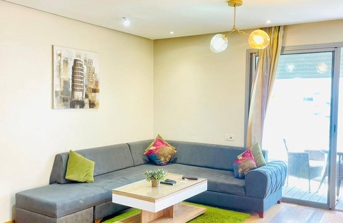 Casablanca Apartment | One bedroom flat with balcony with ocean view at Casablanca Marina 8th floor
