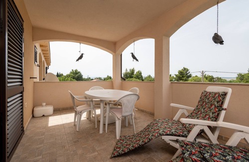 Sibuljina Apartment | One bedroom apartment with terrace and sea view Tribanj Šibuljina, Paklenica (A-17818-a)