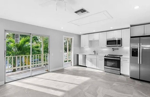 Royal Harbor House | One bedroom, unfurnished unit in a canal front building.