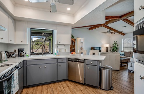 Englewood East House | One-level home in quiet location with private pool, central AC & open layout