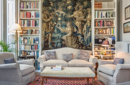 Palacio Apartment | One of a kind elegant property for 6 with views of the Royal Palace.