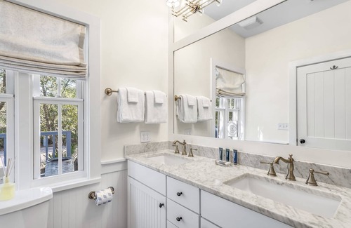 Seacrest House | Open Kitchen and Dining Area ~ Community Pools ~ Bunk Room ~ Balcony