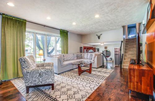 Oshkosh House | Oshkosh Canal-Front Home with Sunroom and Watercraft!