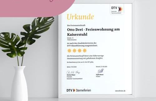 Eichstetten am Kaiserstuhl Apartment | Otto drei - Ferienwohnung am Kaiserstuhl