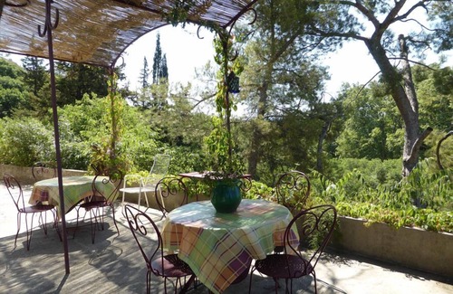 Les Angles House | Our lady of the angles, a house located on the hill with pool and piano