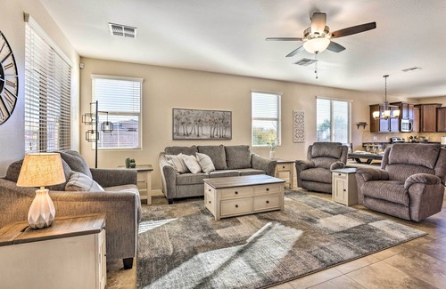 Entrada Del Oro House | Outdoor Oasis: Home w/Fire Pit in Gold Canyon!