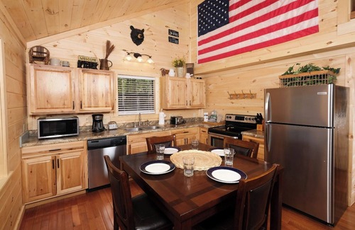 Gatlinburg - Pigeon Forge Cabin | Over the Top - Pets Welcome, Mountain Views, Hot Tub, Wood-burning Fireplace
