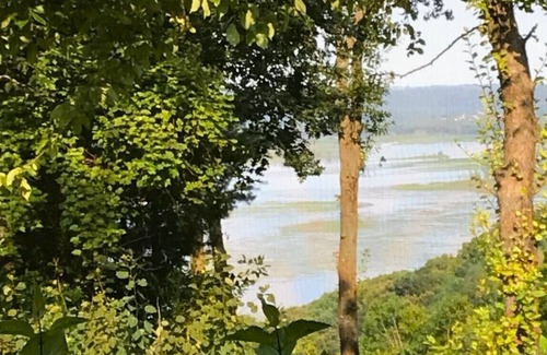 Eagle Mountain Cabin | Overlooking Mississippi River with year 'round outdoor hot tub - Woodview Lodge