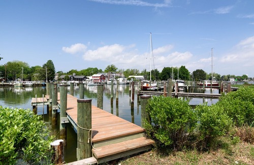 Oxford Cabin | Oxford Waterfront Cottage-Walk to Town, Kayak, Dock, and Bikes