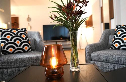 Kernstadt Apartment | Paderborn-Oase mit Kamin-Balkon-Stilvolles Zuhause-Self Check-Parkplatz