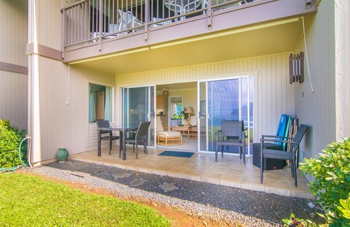 Princeville Condo | Pali Ke Kua #118: Ocean views from every room and gorgeous Bali Hai sunset!