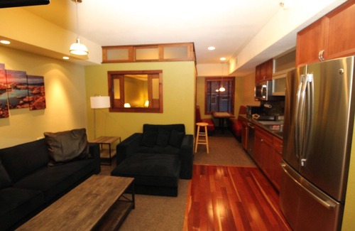 Olympic Valley Condo | Palisades Tahoe Lodge: Slopeside studio remodeled into a 1 BR