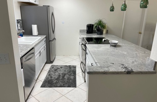 Palm Desert Condo | Palm Desert airy two bedroom-steps from the pool!-golf, tennis, pickle ball!