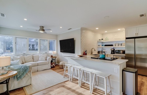 Oceanside House | Palm-lined hideaway with pool, hammock, & spacious interior - dog-friendly