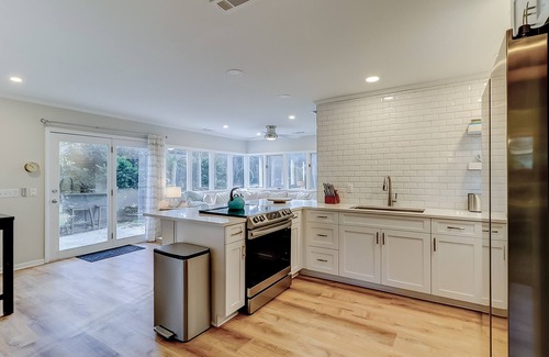 Oceanside House | Palm-lined hideaway with pool, hammock, & spacious interior - dog-friendly
